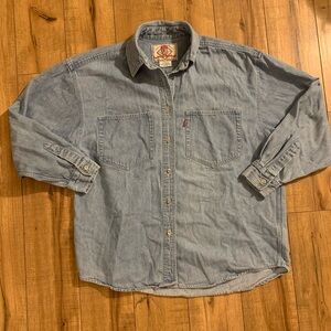 Vtg 90s Y2k Levis Denim Jean Jacket Womens Large Cotton